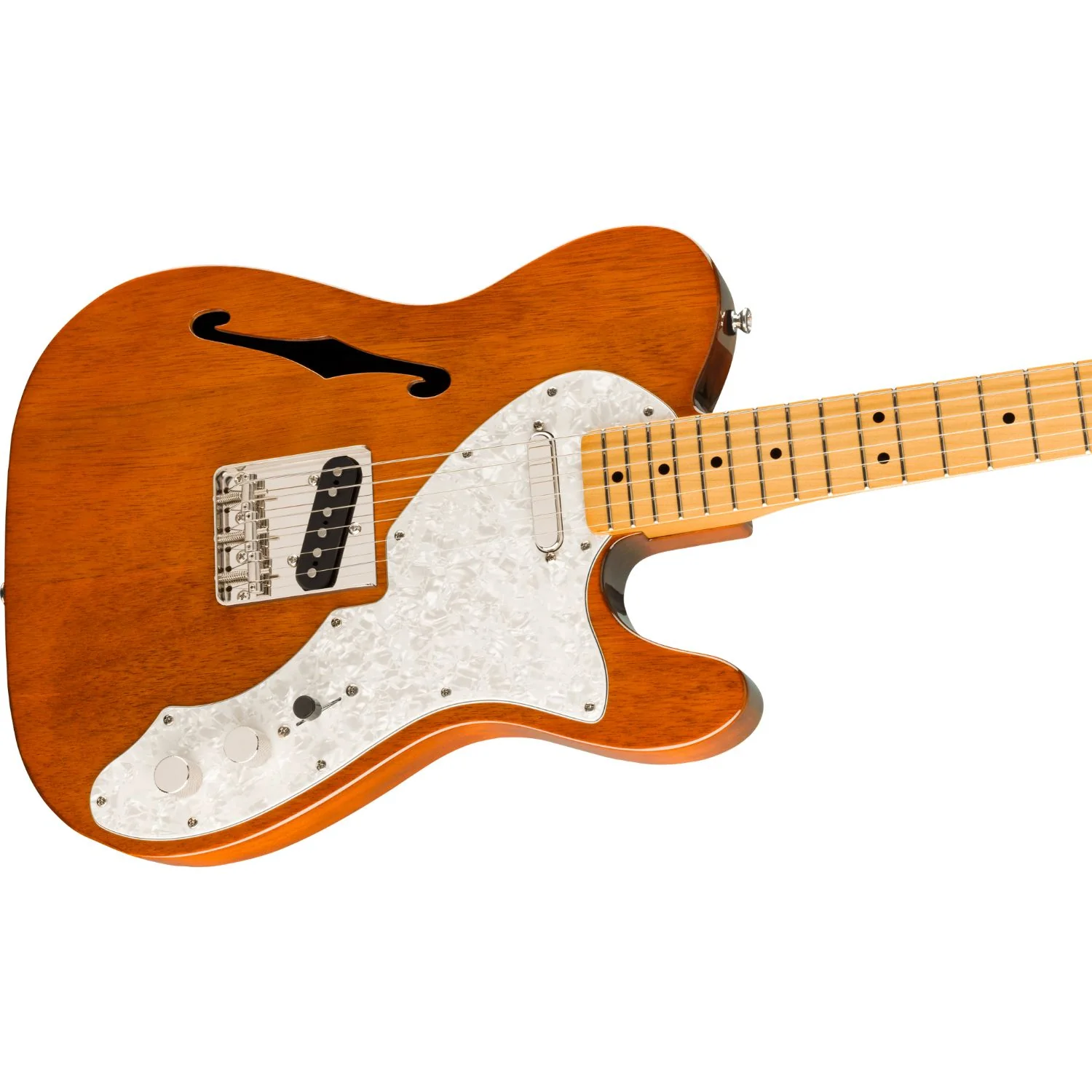 Fender Classic Vibe 60s Telecaster Thinline 6 String Electric Guitar - Natural - Image 3
