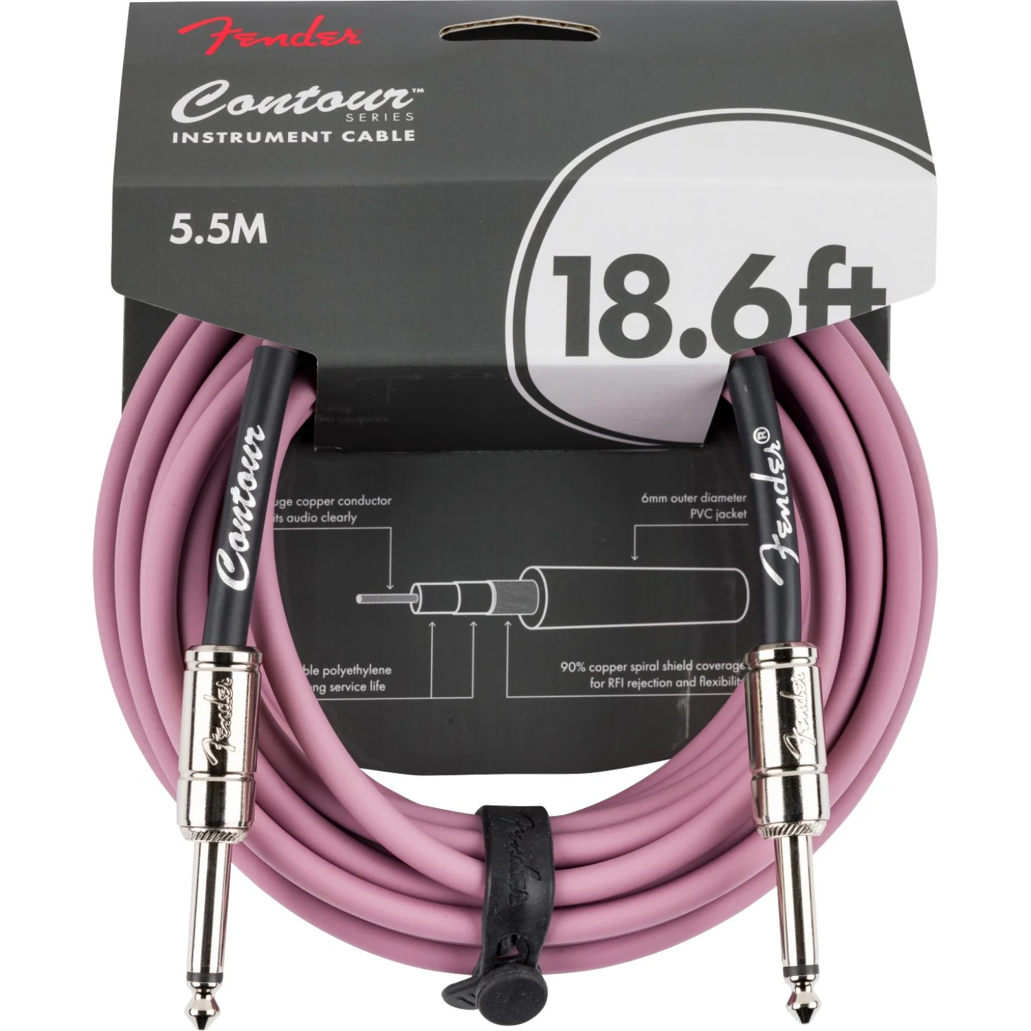 Fender Contour 18.6' Instrument Cable - Image 10