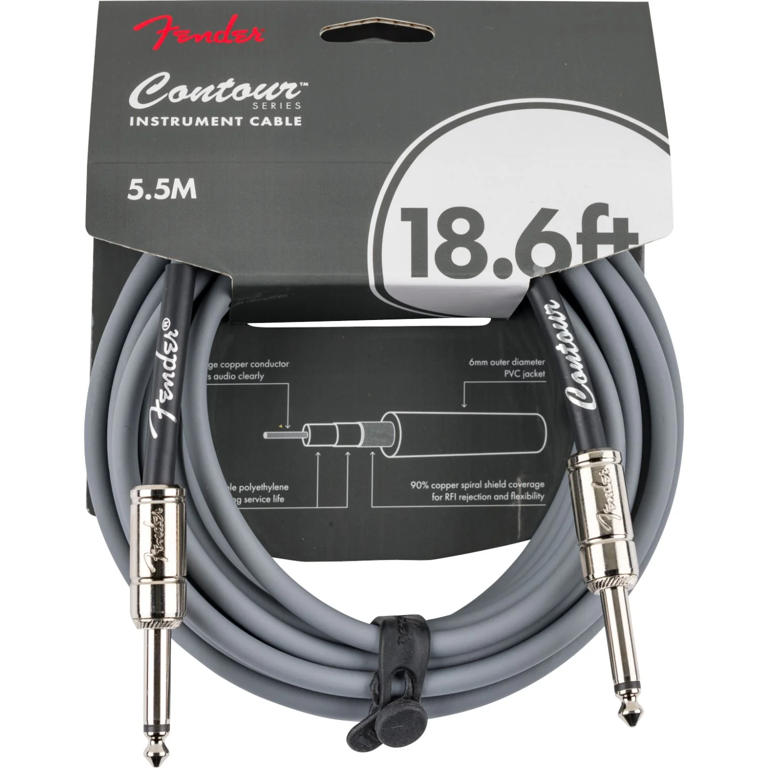 Fender Contour 18.6' Instrument Cable - Image 4