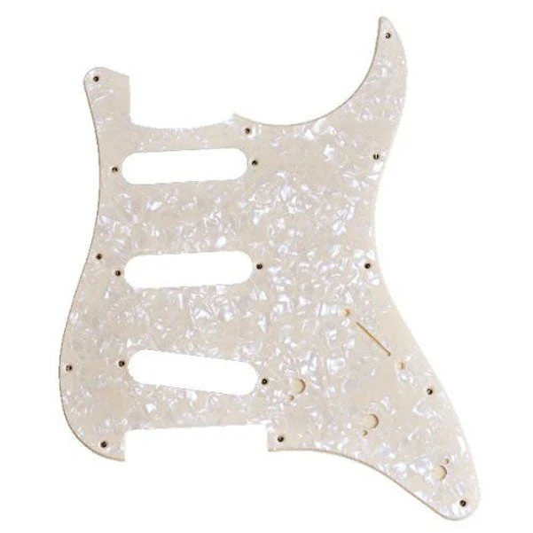 Fender Cream Pearl Pickguard SSS 11 Hole 1-ply for Strat Replacement