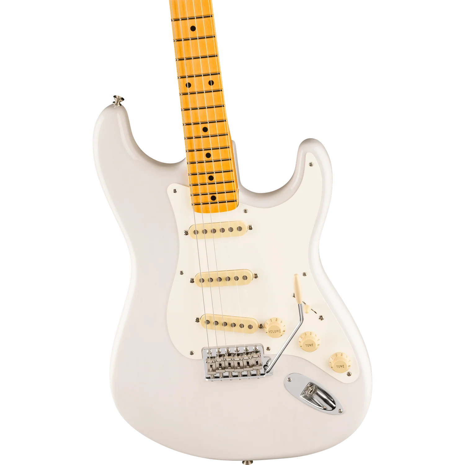 Fender Eric Johnson Stratocaster Electric Guitar, Maple Fingerboard, White Blonde - Image 3