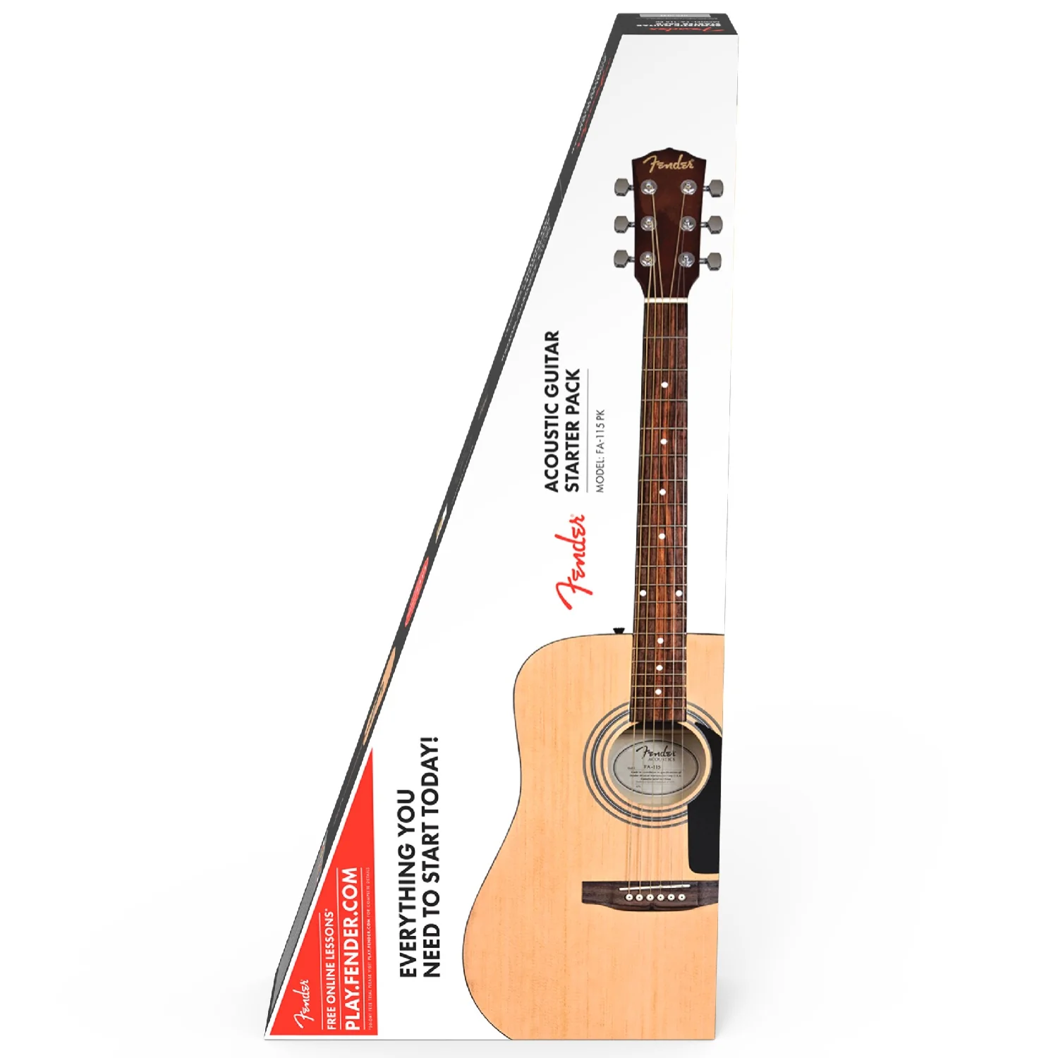 Fender FA-115 Dreadnought Acoustic Guitar Pack with Gig Bag, Strap, String Set and Picks - Natural - Image 8