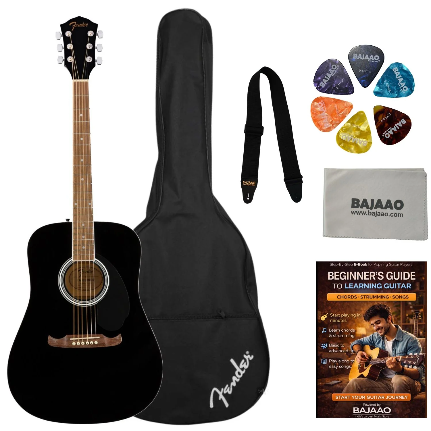 Fender FA-125 Dreadnought Acoustic Guitar With Gig Bag - Image 28