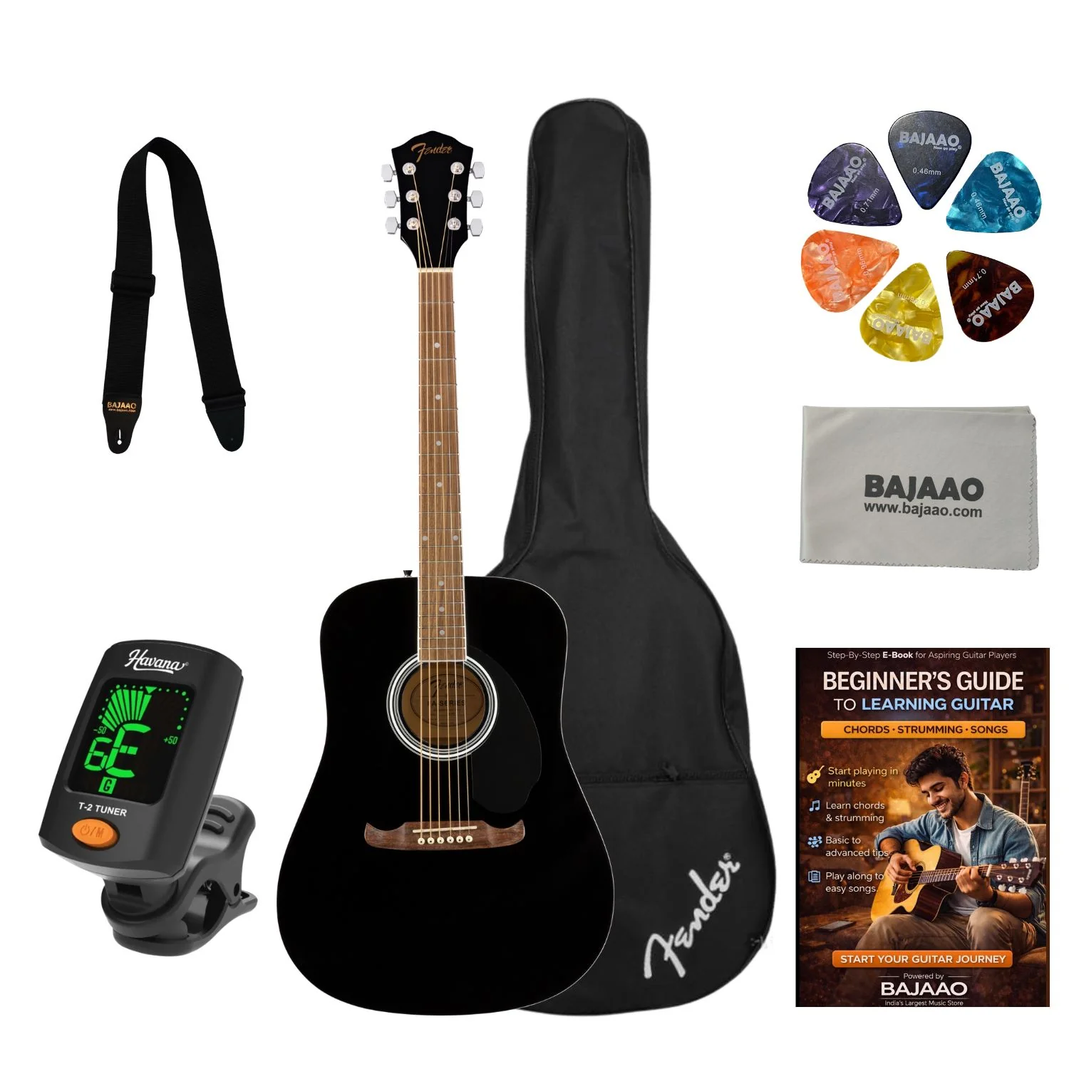 Fender FA-125 Dreadnought Acoustic Guitar With Gig Bag - Image 31