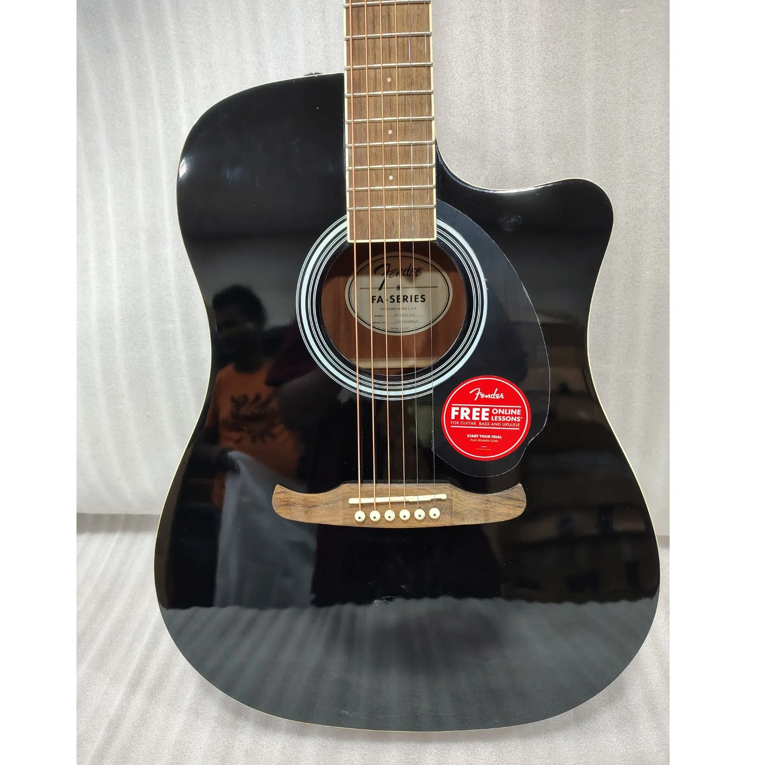 Fender FA-125CE Dreadnought Cutaway Electro Acoustic Guitar - Open Box B Stock - Image 2