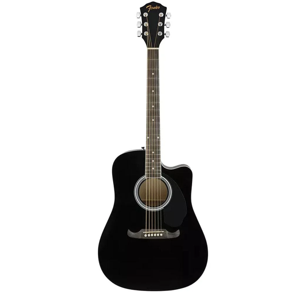 Fender FA-125CE Dreadnought Electro Acoustic Guitar with Dust Cover, Strap, Picks ,Polishing Cloth & Ebook - Image 11