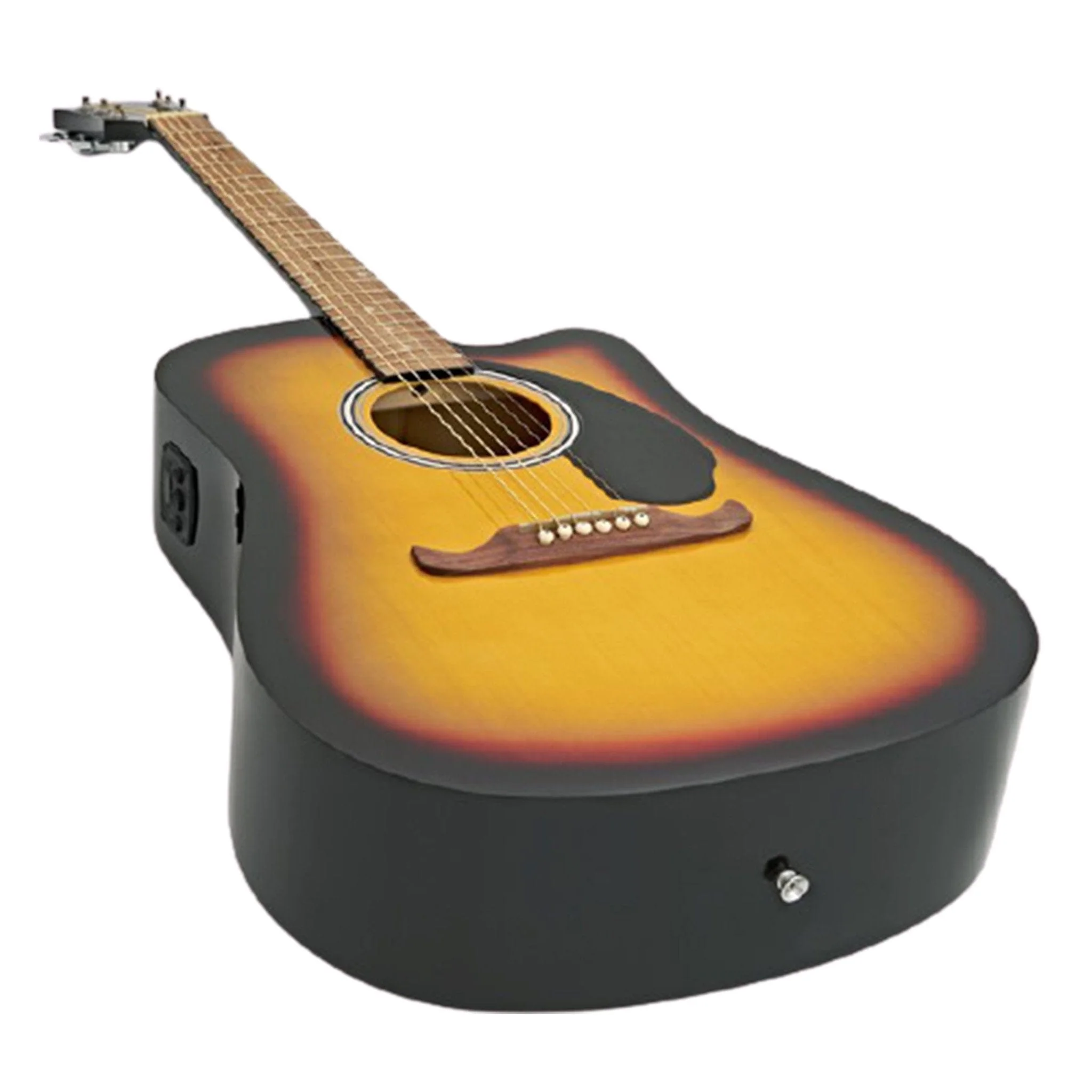 Fender FA-125CE Dreadnought Electro Acoustic Guitar Bundle with Gigbag, Picks, Strap and Polishing Cloth - Image 4