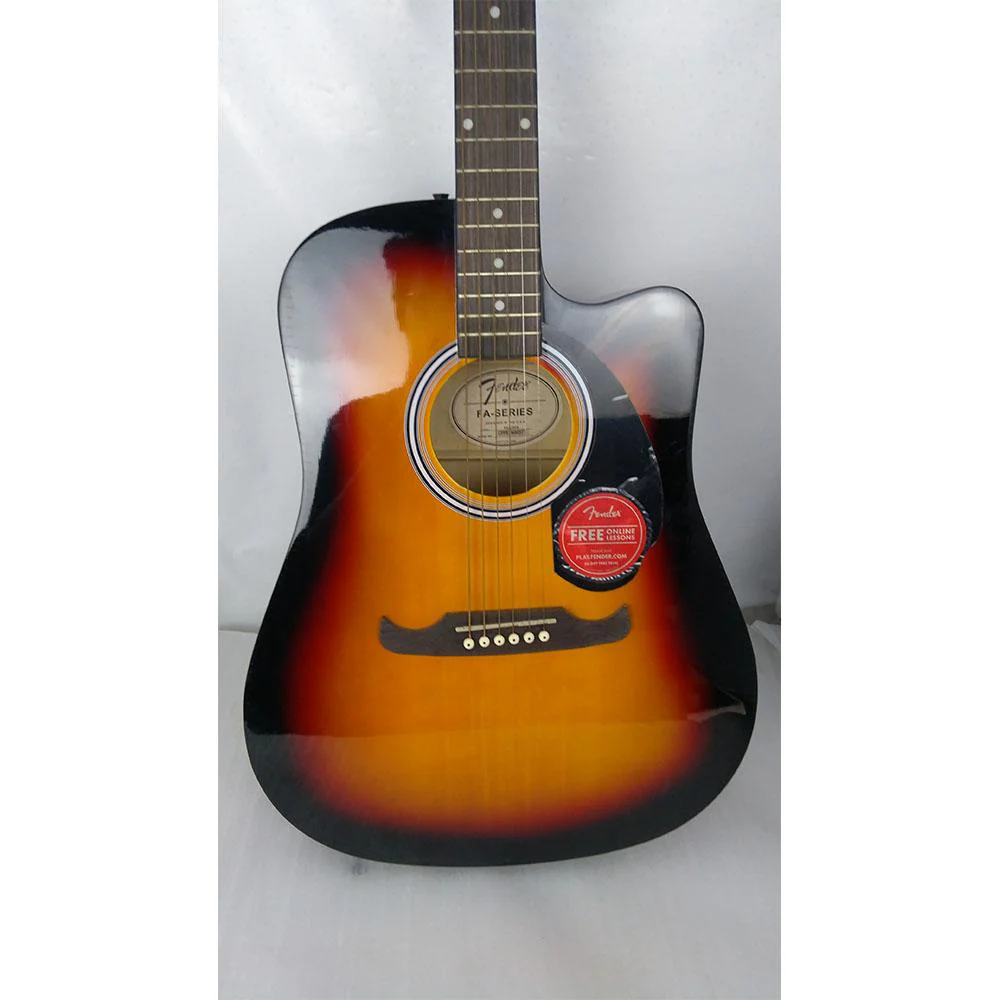 Fender FA-125CE Dreadnought Electro Acoustic Guitar - Sunburst - Open Box B Stock - Image 9