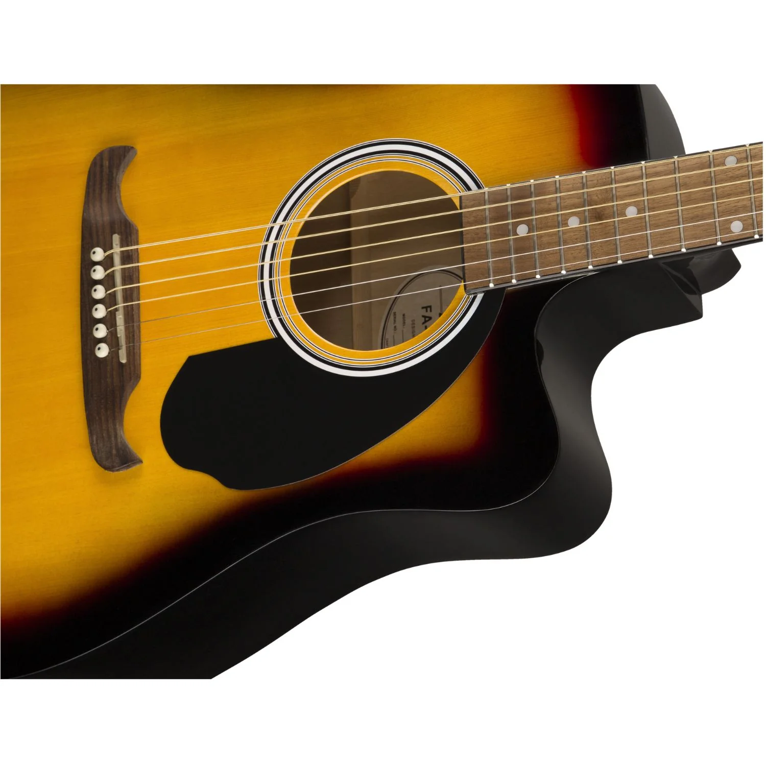 Fender FA-125CE Dreadnought Cutaway Electro Acoustic Guitar - Image 11