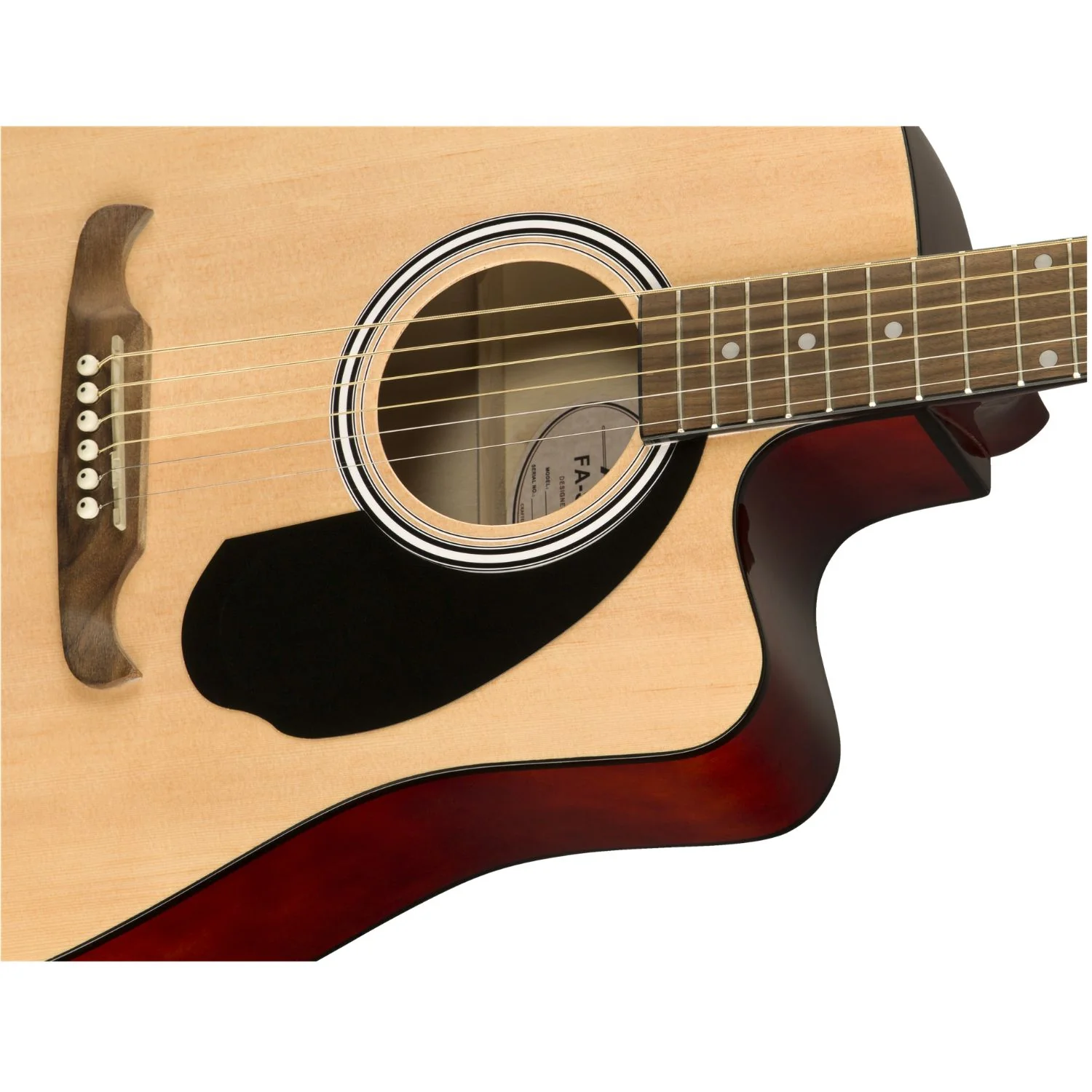 Fender FA-125CE Dreadnought Cutaway Electro Acoustic Guitar - Image 18