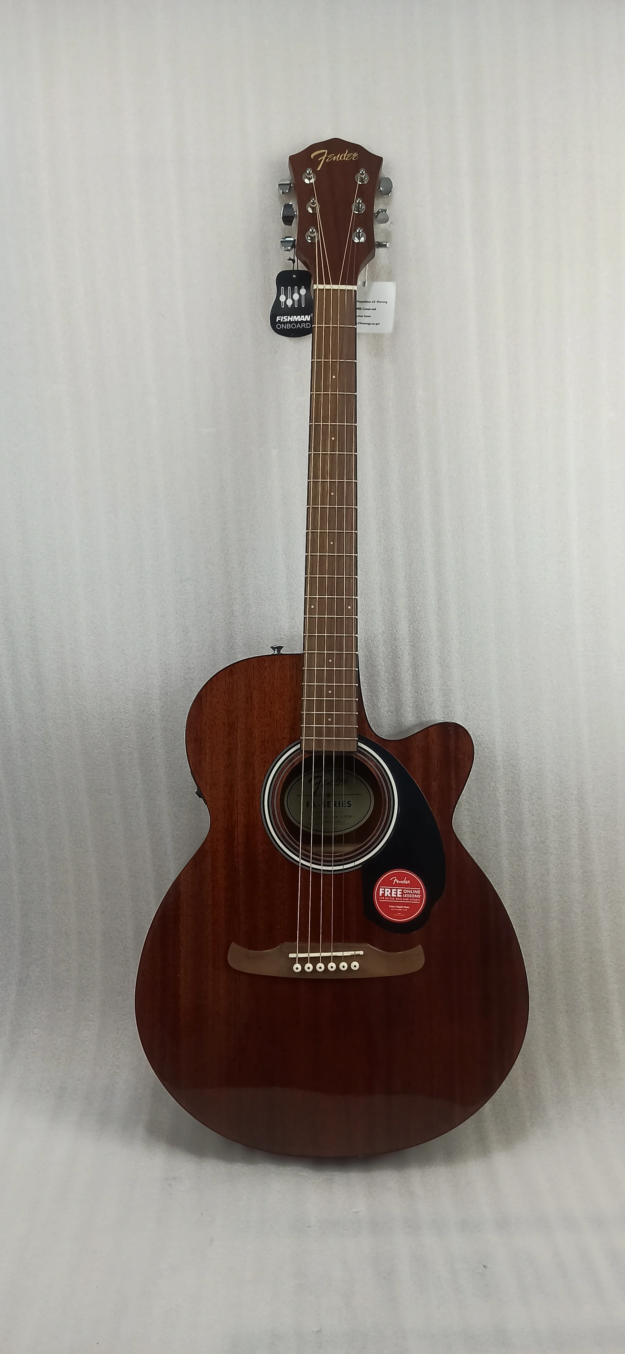 Fender FA-135CE Concert V2 Electro Acoustic Guitar - Natural Mahogany - Open Box - Image 19