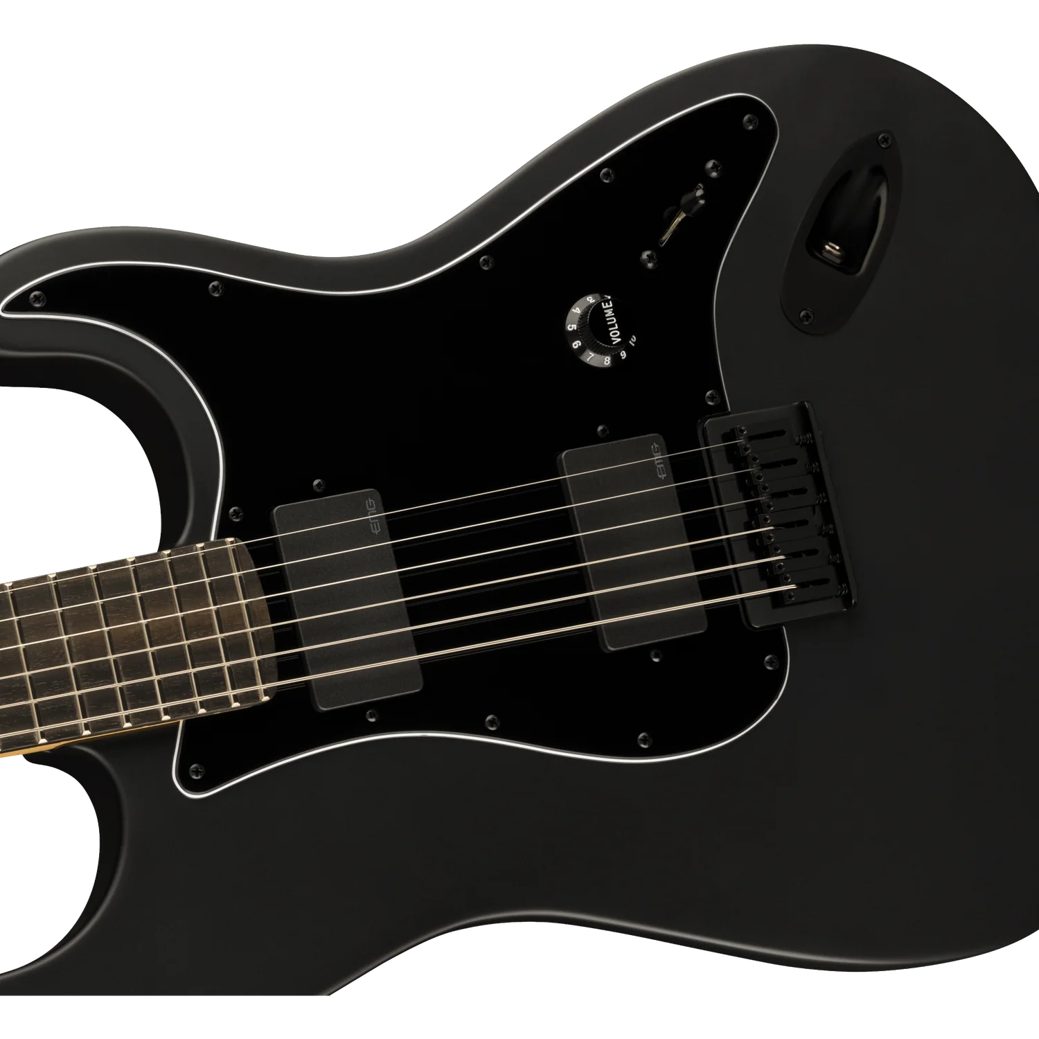 Fender Jim Root Stratocaster Electric Guitar, Ebony Fingerboard, Flat Black - Image 2