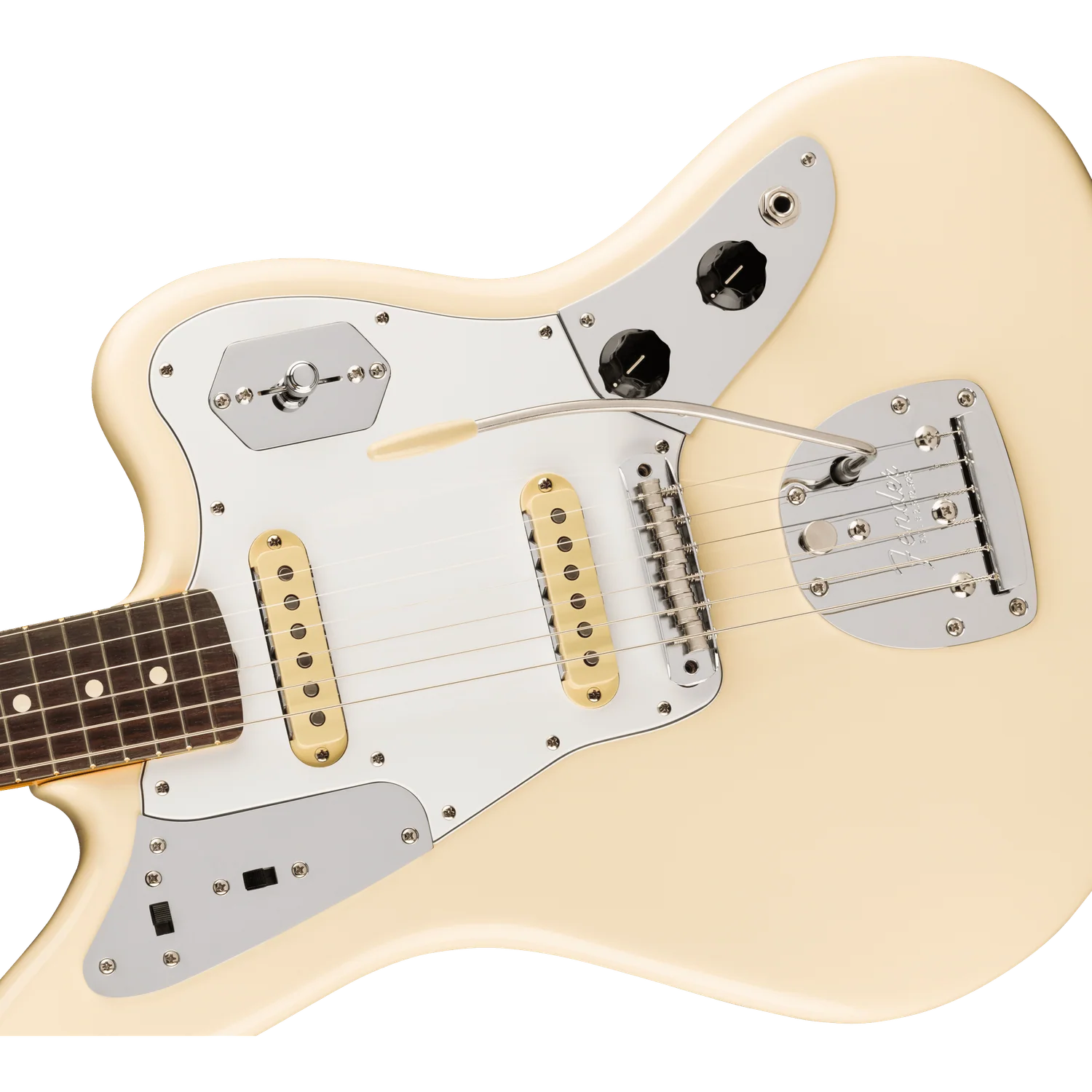 Fender Johnny Marr Jaguar Electric Guitar, Rosewood Fingerboard, Olympic White - Image 2