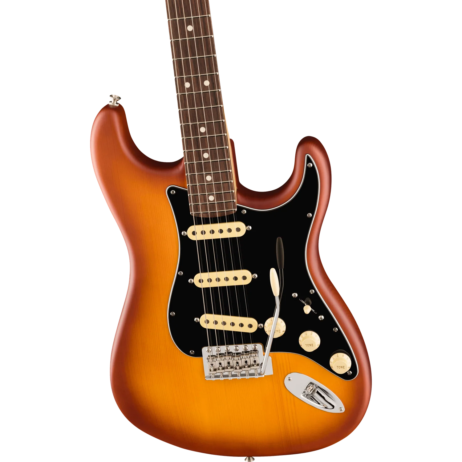 Fender Limited Edition American Performer Timber Stratocaster 6 String Electric Guitar - Image 9