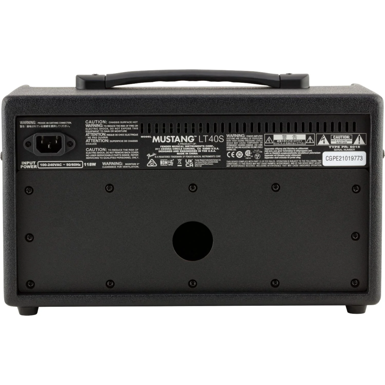 Fender Mustang LT40S 40 Watt Combo Guitar Amplifier with Cable, Polishing Cloth & E-Book - Image 6