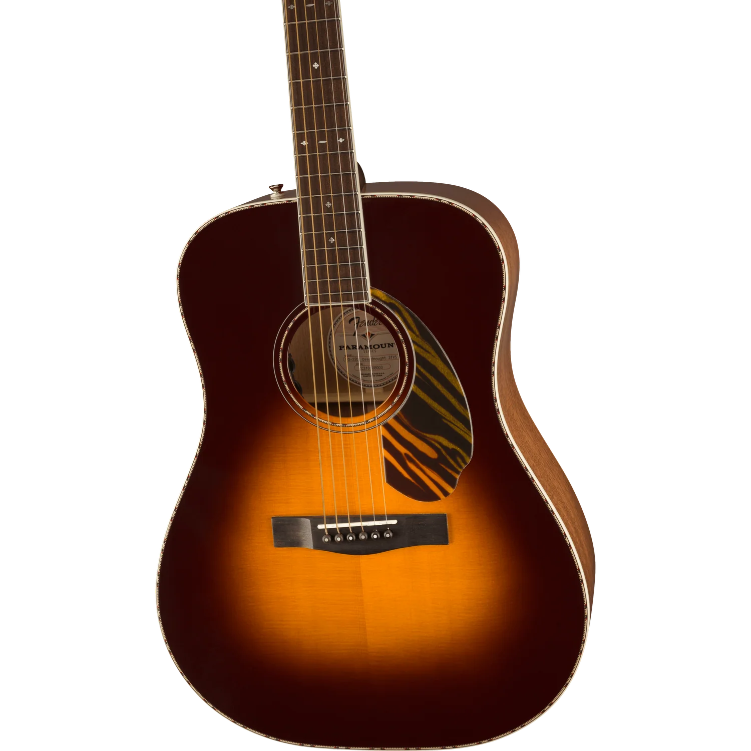 Fender PD 220E Dreadnought Electro Acoustic Guitar with Case - Image 3