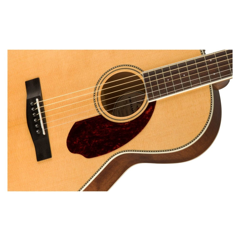 Fender PM 2E Standard Parlor Electro Acoustic Guitar with Case - Image 2