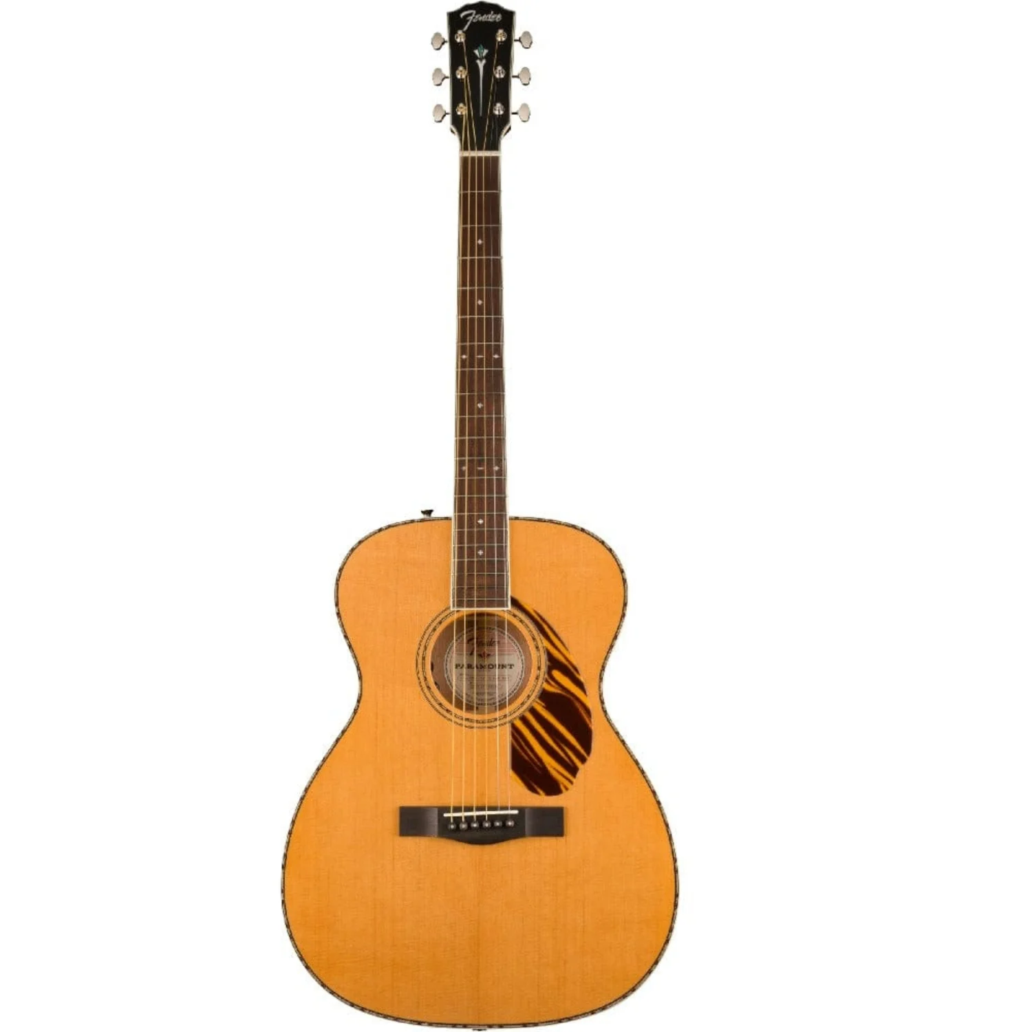 Fender PO 220E Orchestra Acoustic Guitar with Case - Image 12