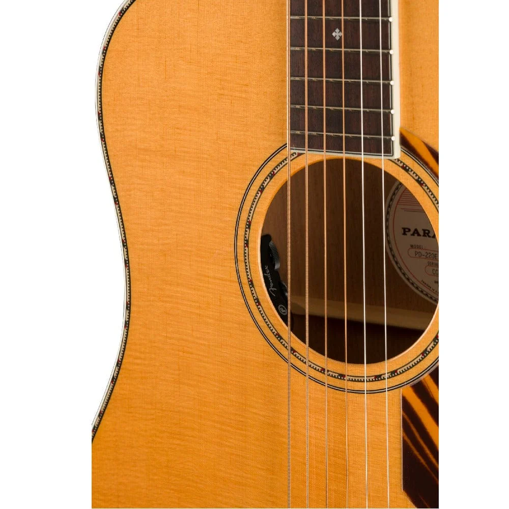 Fender PO 220E Orchestra Acoustic Guitar with Case - Image 15