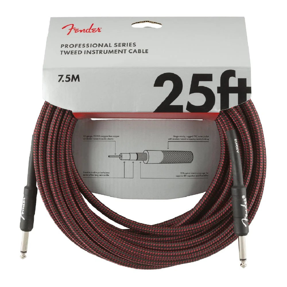 Fender Professional Series 25ft Instrument Cable - Image 2