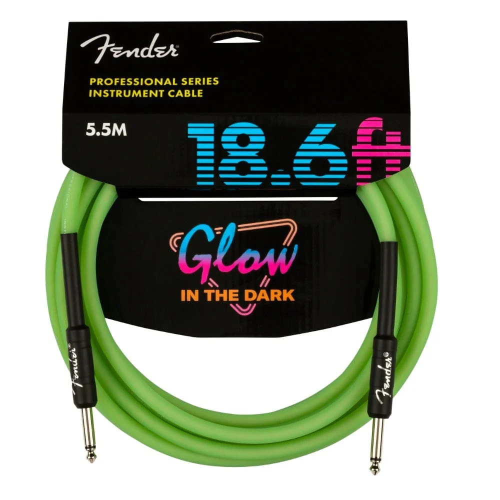 Fender Professional Series Glow In The Dark Cables - Image 5
