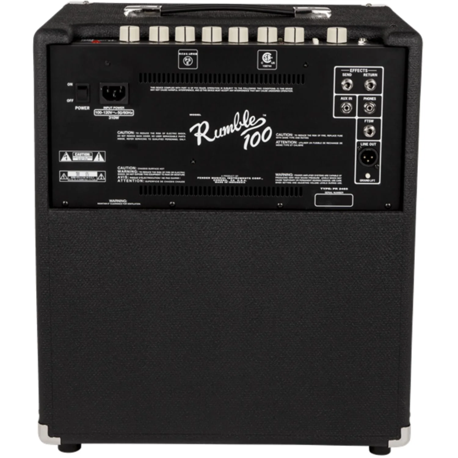 Fender Rumble 100 Watt Bass Combo Amplifier - Image 6