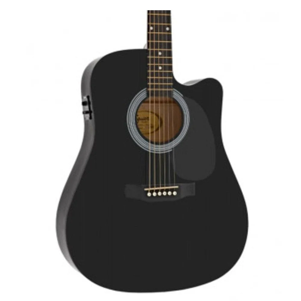 Fender Squier SA-105CE Cutaway Electro Acoustic Guitar - Image 10