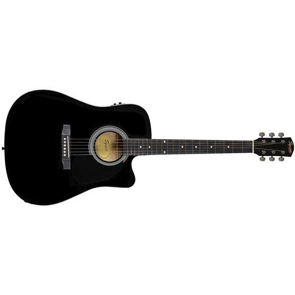 Fender SA105CE Electro - Acoustic Guitar - Black - Open Box