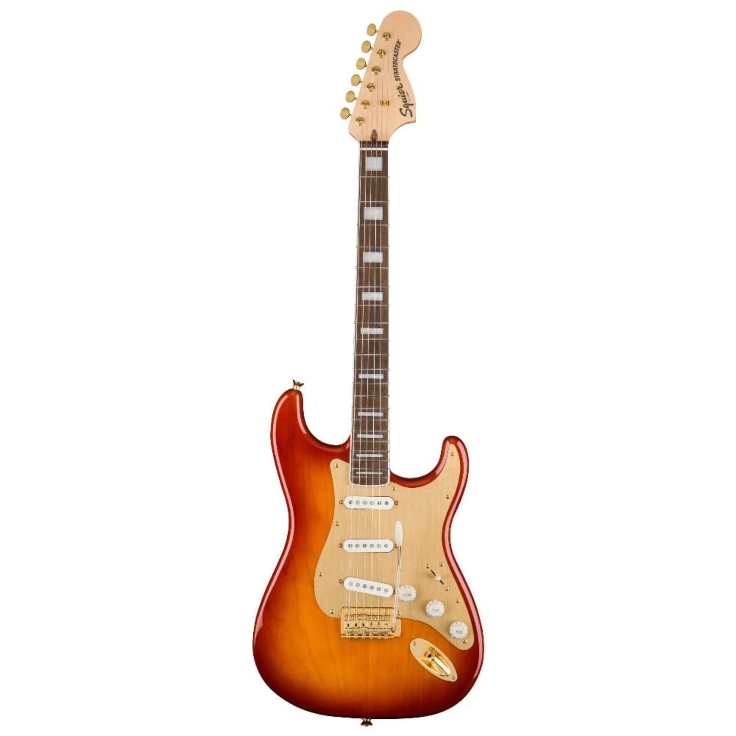 Fender Squier 40th Anniversary Stratocaster Gold Edition Electric Guitar - Image 13
