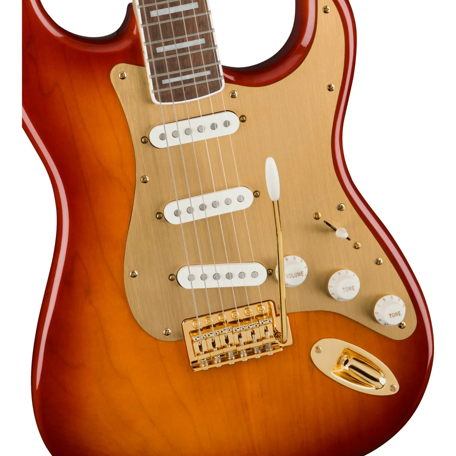 Fender Squier 40th Anniversary Stratocaster Gold Edition Electric Guitar - Image 50