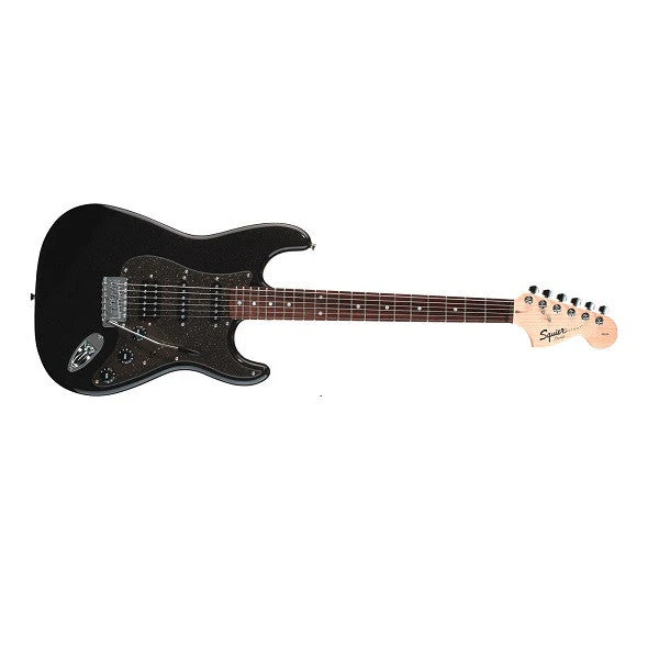 Fender Squier Affinity Fat Stratocaster Electric Guitar Montego Black Metallic