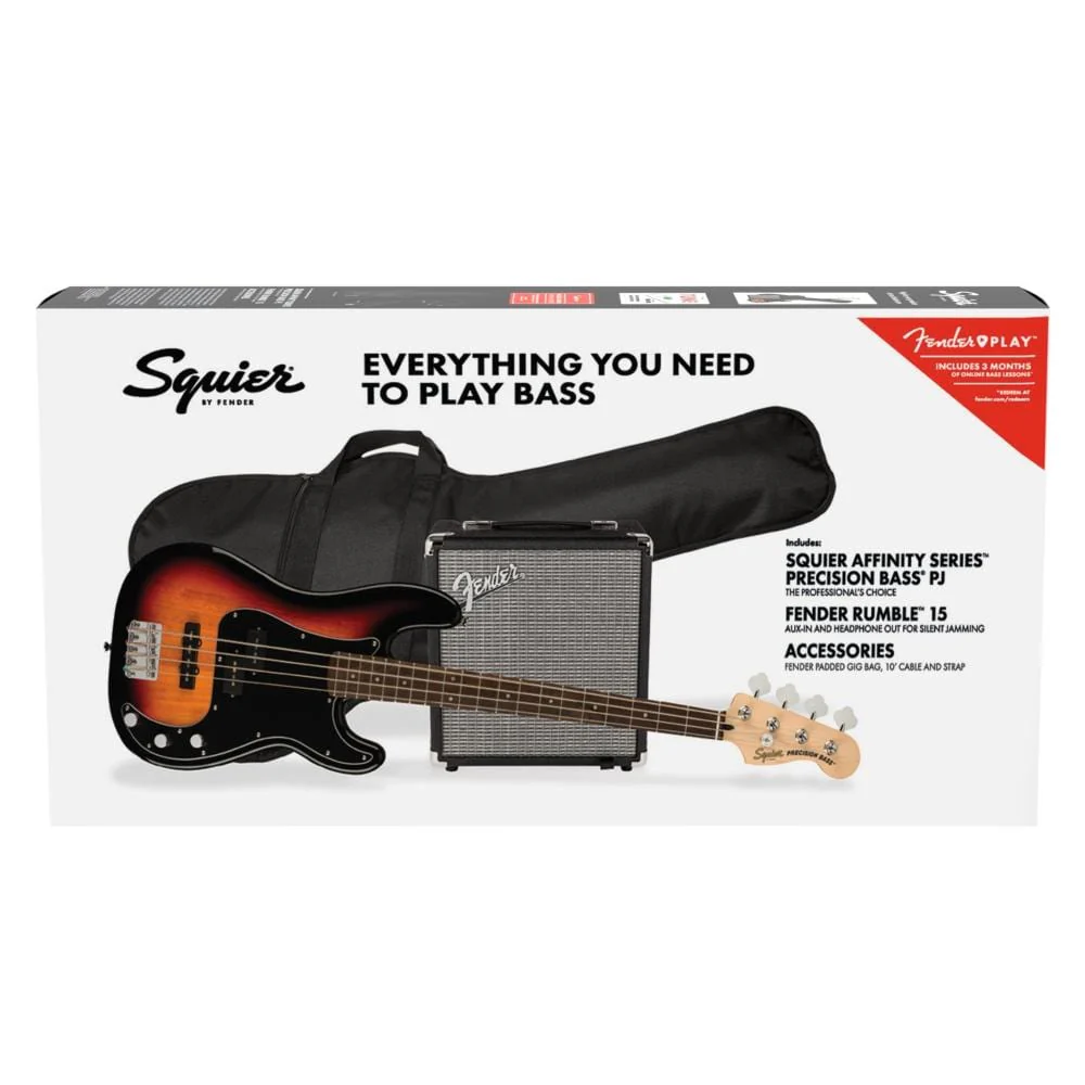 Fender Squier Affinity Series 4 String Precision Bass PJ Pack - Image 5