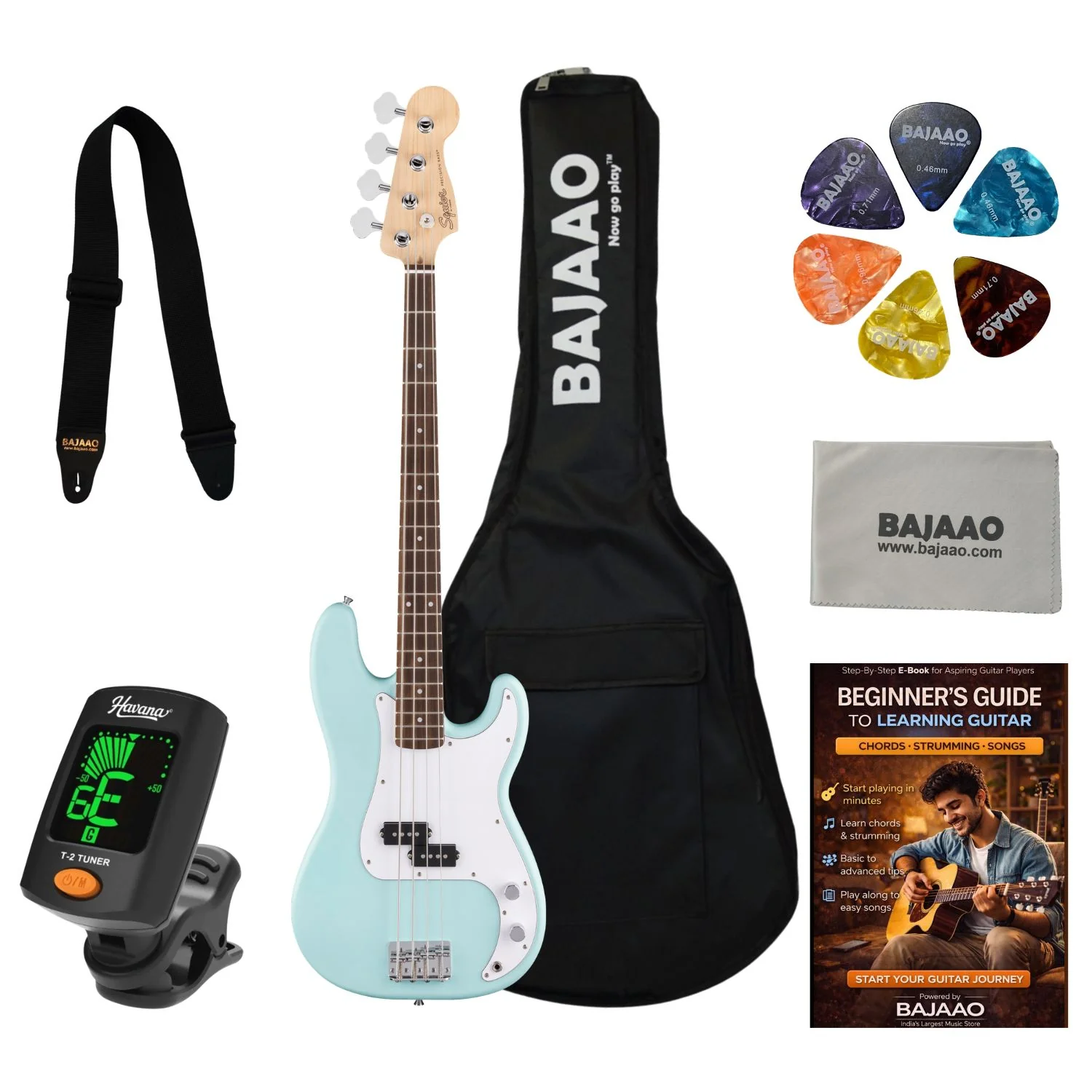 Fender Squier Debut Precision Bass Guitar - Image 56