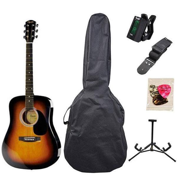 Fender Squier SA105 Premium Dreadnought Acoustic Guitar Pack