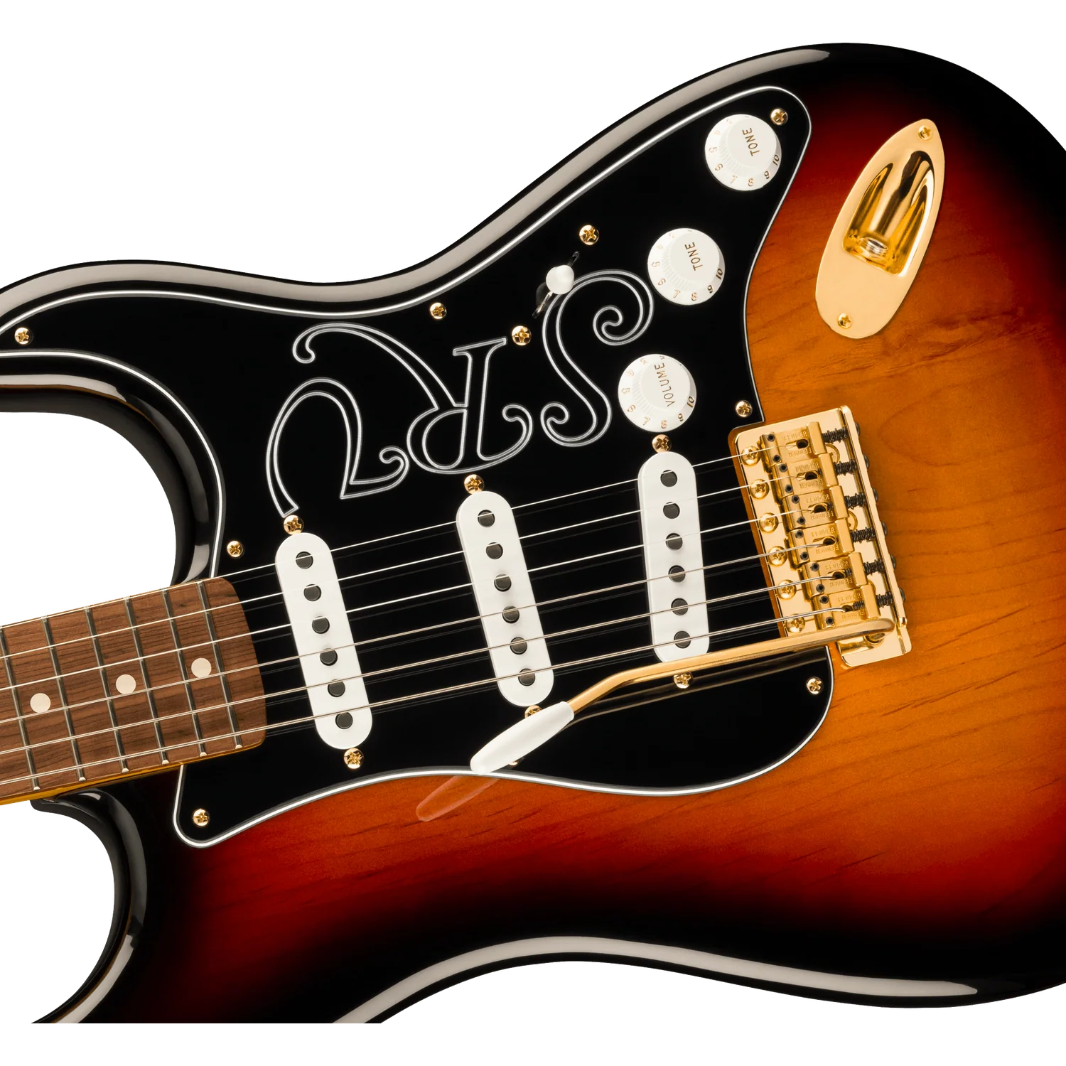 Fender Stevie Ray Vaughan Stratocaster Electric Guitar, Pau Ferro Fingerboard, 3-Color Sunburst - Image 2