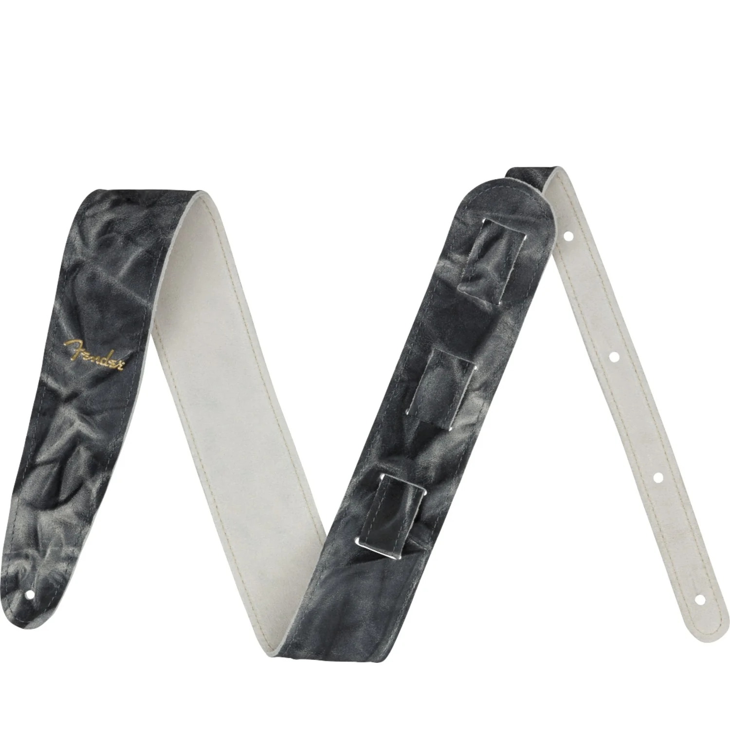 Fender Tie Dye Leather Guitar Straps - Image 3