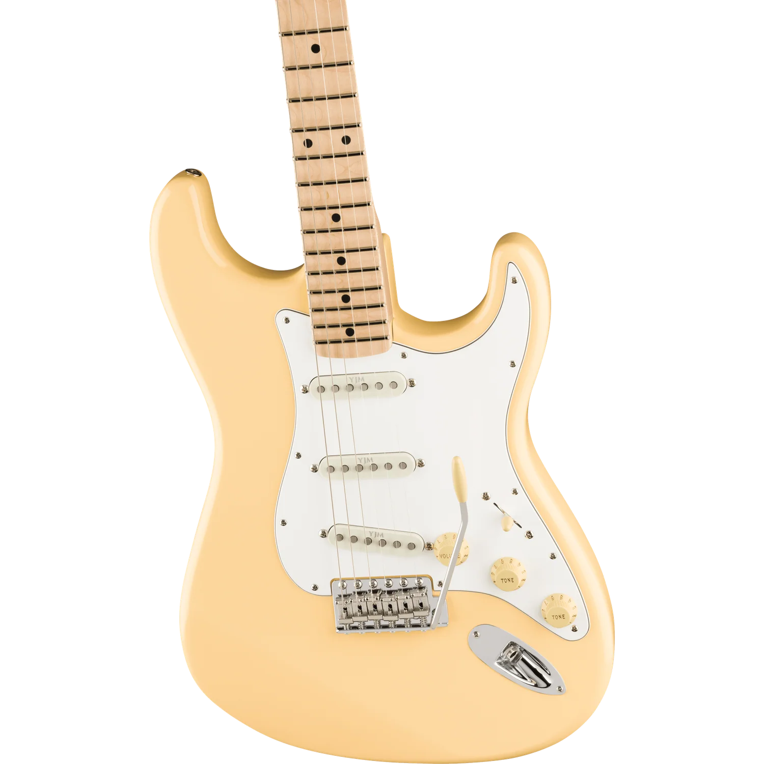 Fender Yngwie Malmsteen Stratocaster Electric Guitar, Scalloped Maple Fingerboard, Vintage White - Image 3