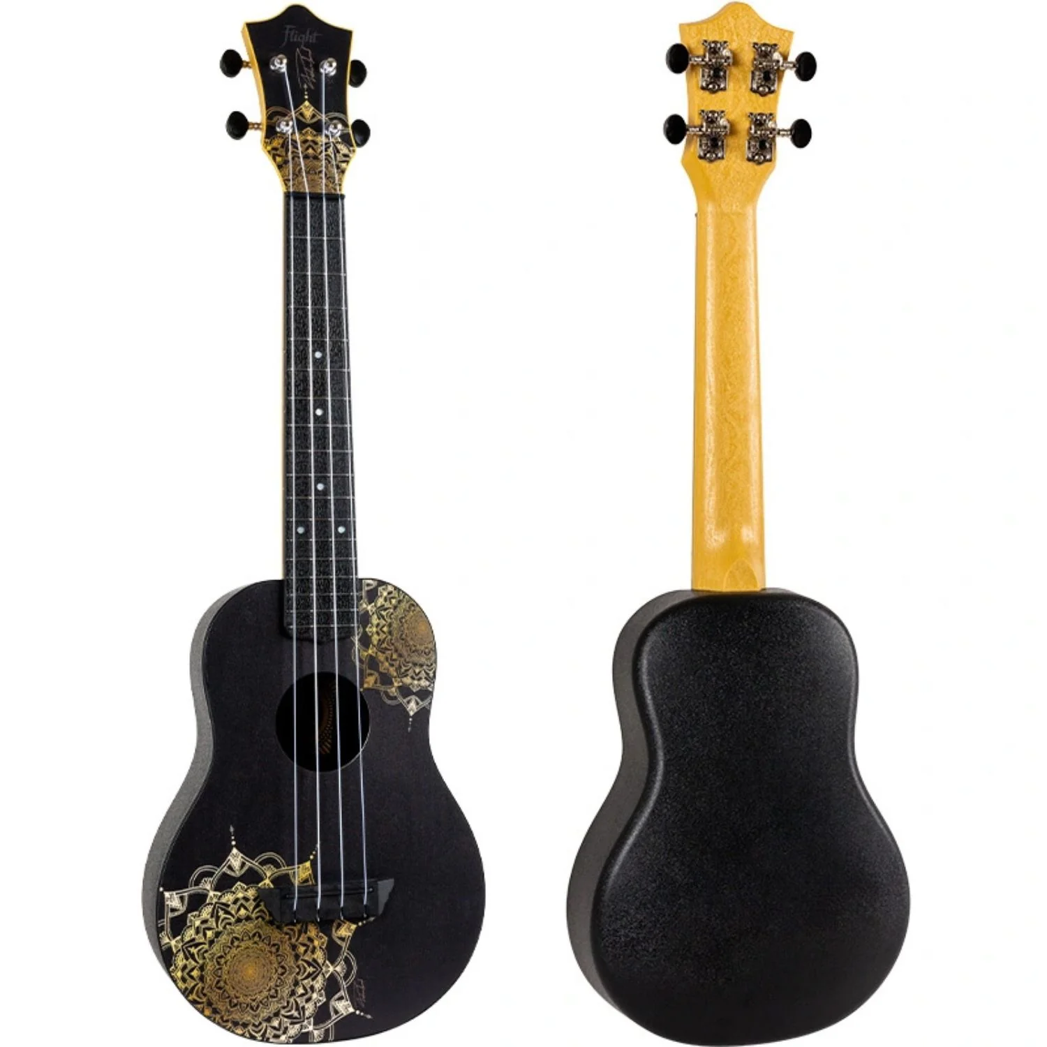Flight TUC40 GD Mandala Travel Concert Ukulele with Bag - Image 2
