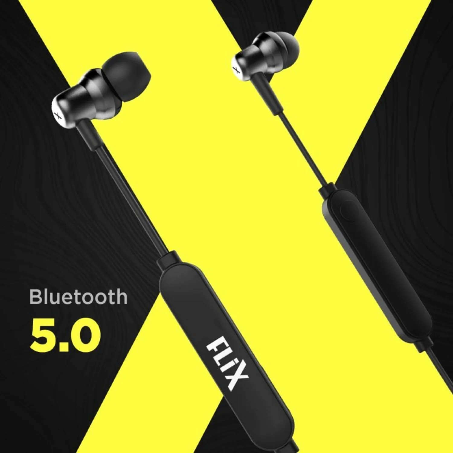 FLiX (Beetel) Thunder Lite 1000 BT 5.0 Wireless In Ear Neckband- Black - Image 3