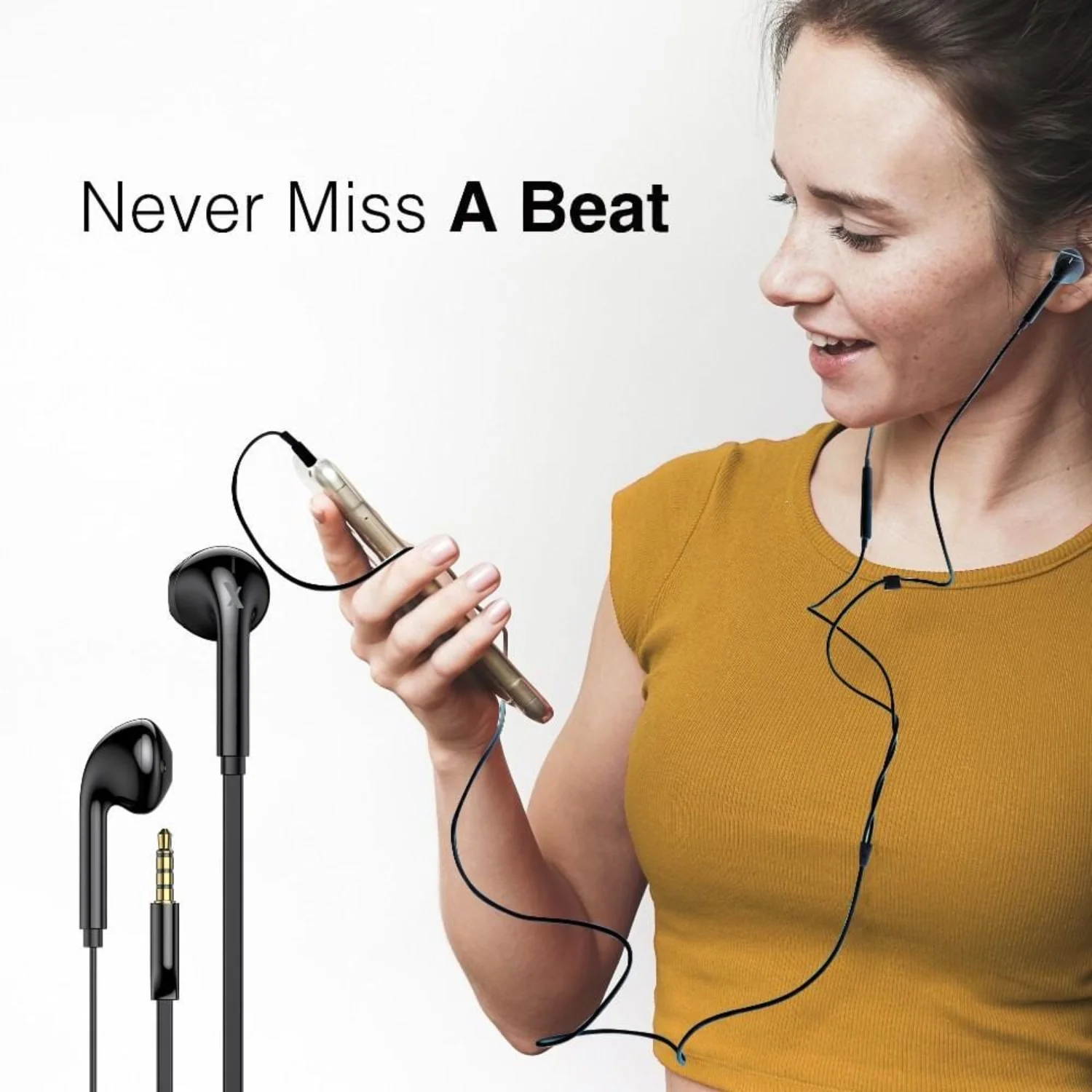 FLiX (Beetel) Tone 200 Wired Headset - Black - Image 4