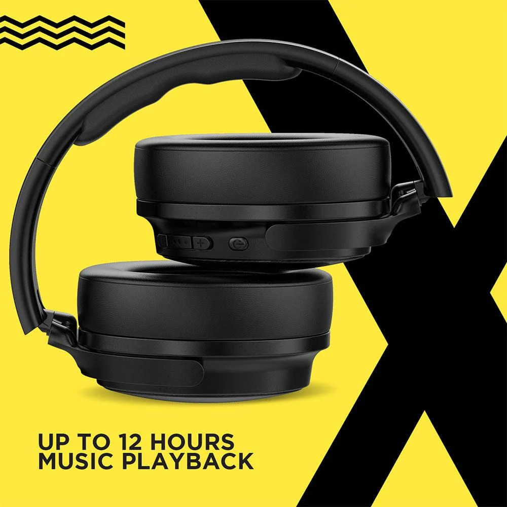 FLiX (Beetel) X1 BT 5.0 Over Ear Wireless Headphone - Black - Image 4
