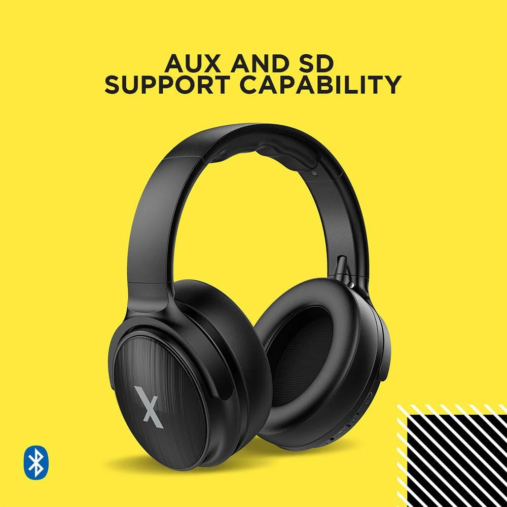 FLiX (Beetel) X1 BT 5.0 Over Ear Wireless Headphone - Black - Image 5