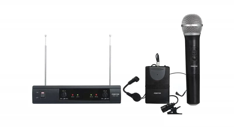 Fonestar MSH-209 2 Channel VHF Wireless Microphone System