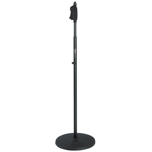 Gator Frameworks GFW-MIC-1001 10 inch Roundbase Mic Stand with Deluxe One-Handed Clutch
