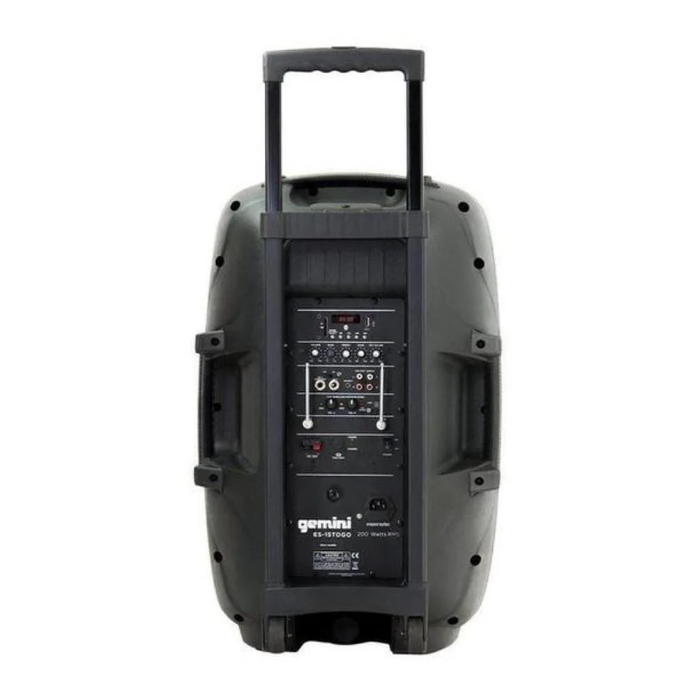Gemini ES-15TOGO Rechargeable Bluetooth Trolley Speaker - Image 3