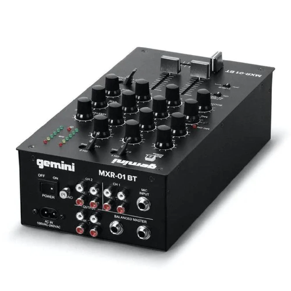 Gemini MXR 01 BT 2-Channel Professional DJ Mixer With Bluetooth Input - Image 7