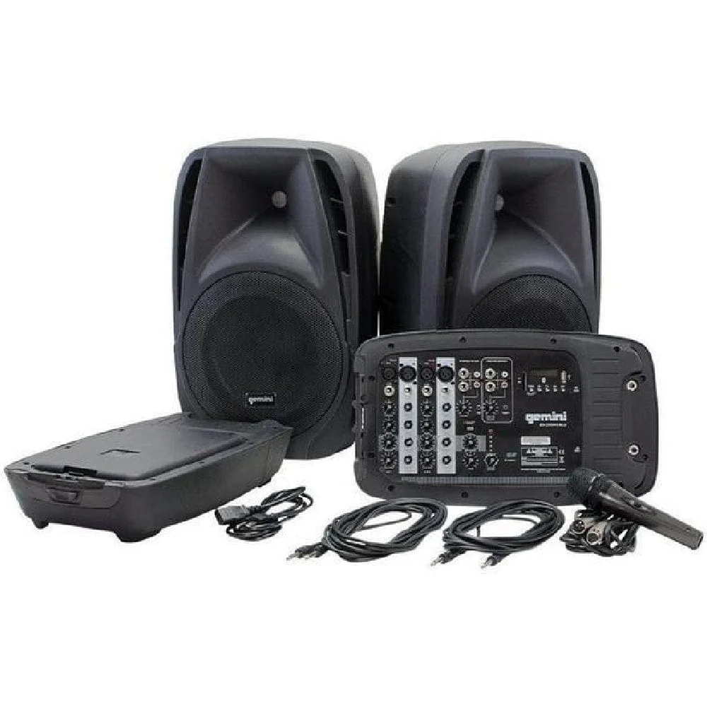 Gemini Sound ES-210MXBLU Professional Audio Bluetooth Portable PA System
