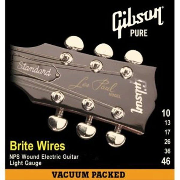 Gibson SEG-700L Brite Wires Electric Guitar Strings - 0.010-0.046