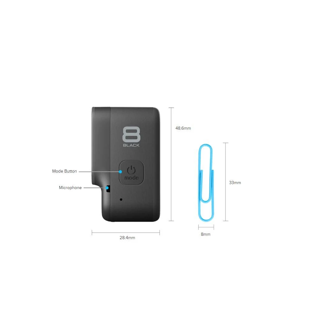 GoPro Hero 8 Hypersmooth Streamlined 4k Action Camera With Shorty and Chesty - Black with 2 Year Warranty - Image 7