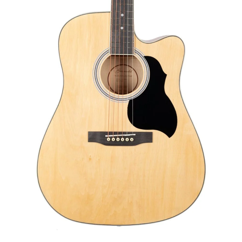 Granada GL113D-C 6 String Cutaway Acoustic Guitar - Image 12